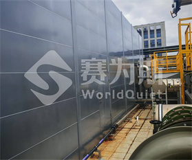 奕瑞光子楼屋面风冷热泵机组噪声治理