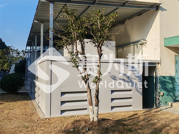 风冷热泵噪声治理:半隔声罩与导风管消声器组合技术解析 风冷热泵噪声治理:半隔声罩与导风管消声器组合技术解析