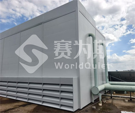 冷却塔噪声治理：半隔声罩加消声器，降噪15分贝的实战思路